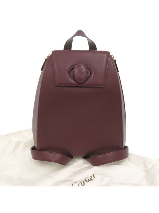Cartier Must Line Leather Bordeaux Backpack